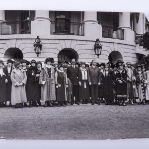 1924 Press Photo New York Kappa Beta Phi Convention Members @ White House NYC