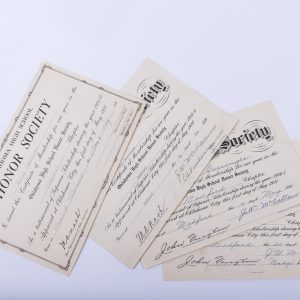 1925 Oklahoma Honor Society Membership invitation